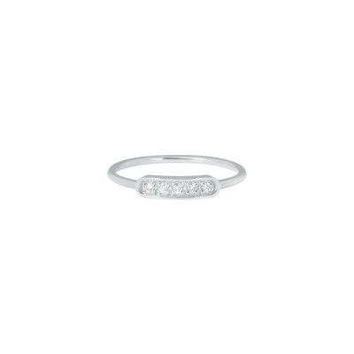 Bague Gigi Clozeau Classique Ama en or blanc et diamants, taille 52