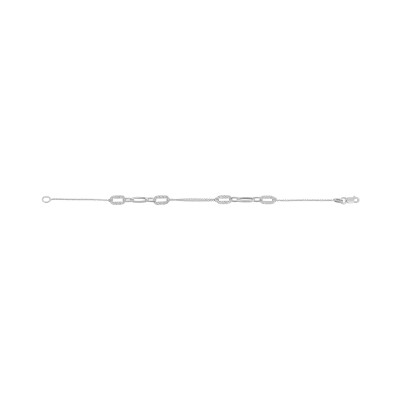 Bracelet en or blanc, 18cm