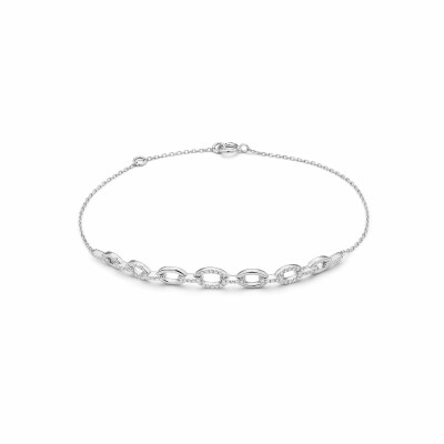 Bracelet en or blanc et diamants de 0.22ct