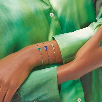 Bracelet Origine turquoise en or rose et diamant