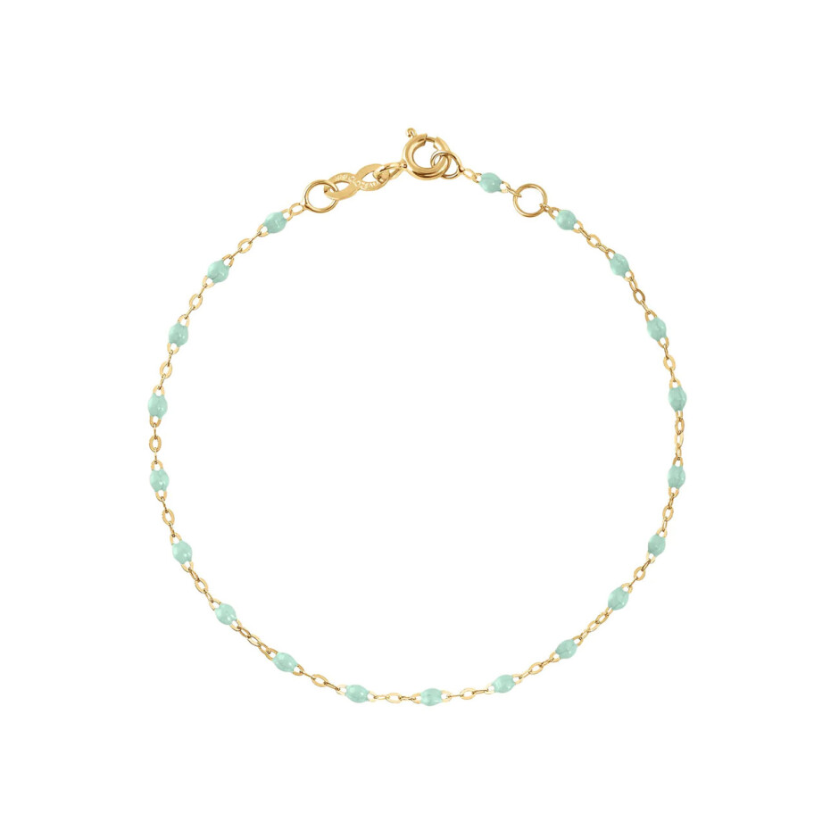 Bracelet Gigi Clozeau Classique en or jaune et résine jade, 17cm