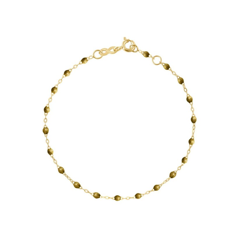 Gigi Clozeau Classique bracelet, yellow gold, golden resin, size 15cm