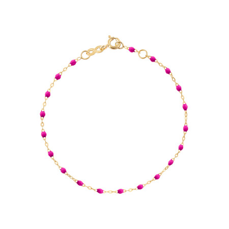 Bracelet Gigi Clozeau Classique en or jaune et résine bonbon, 17cm