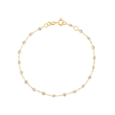 Bracelet Gigi Clozeau Classique en or jaune et résine sparkle, 17cm