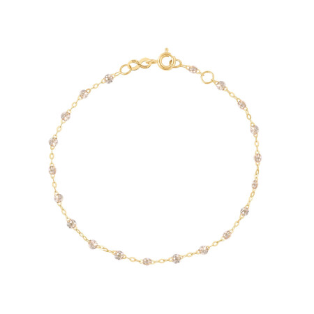 Bracelet Gigi Clozeau Classique en or jaune et résine sparkle, 17cm