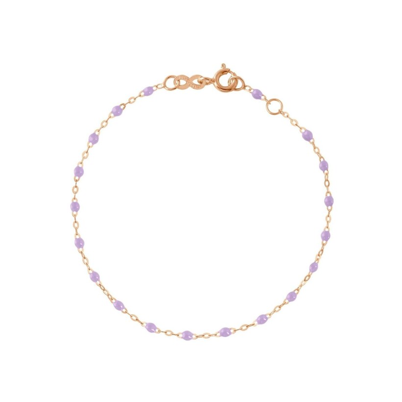 Gigi Clozeau bracelet, rose gold and parma resin, 17cm