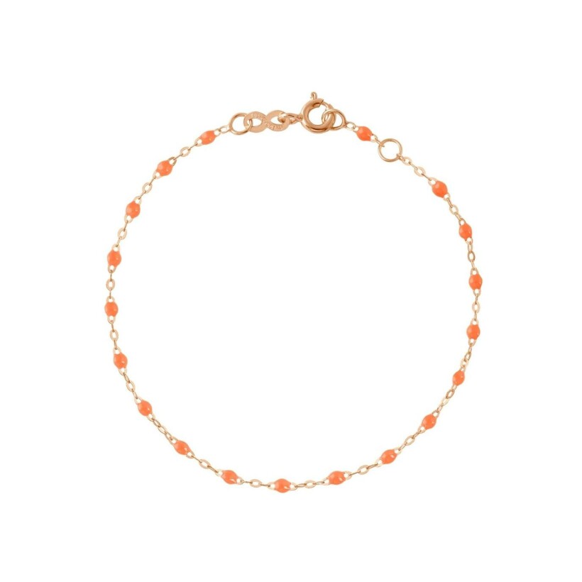 Gigi Clozeau bracelet, rose gold and orange resin, 17cm