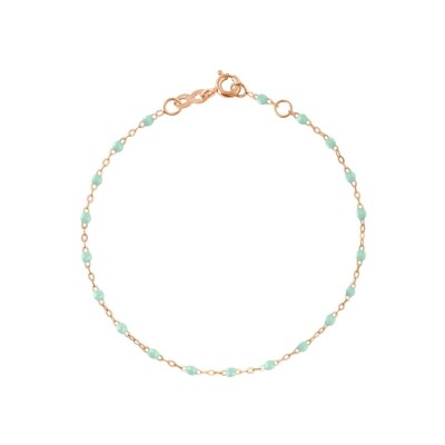 Bracelet Gigi Clozeau Classique en or rose et résine jade, 17cm