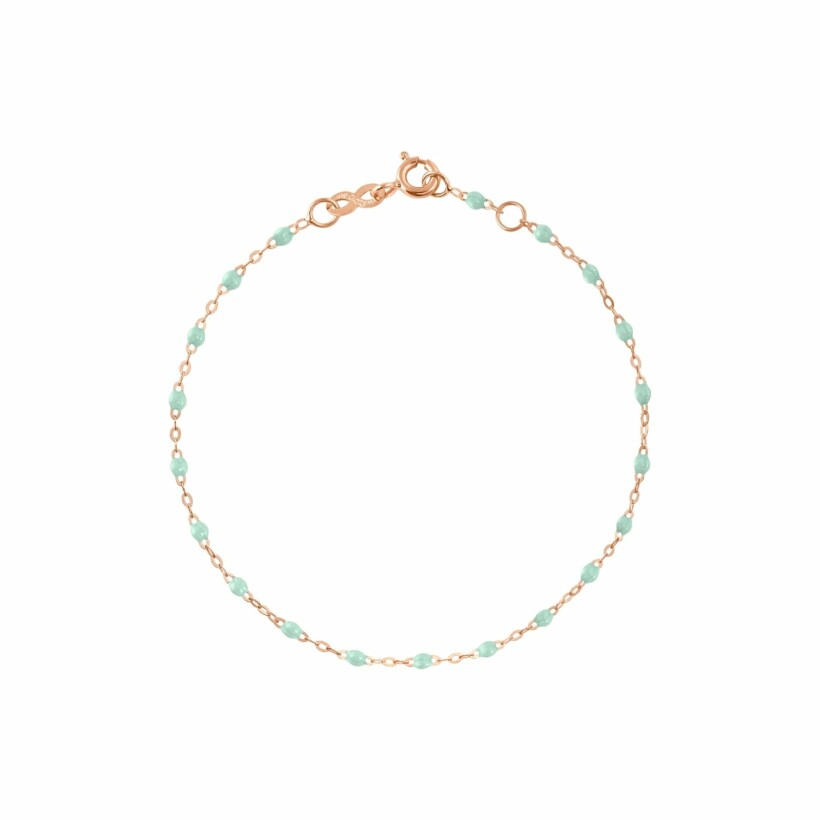 Bracelet Gigi Clozeau Classique en or rose et résine jade, 19cm