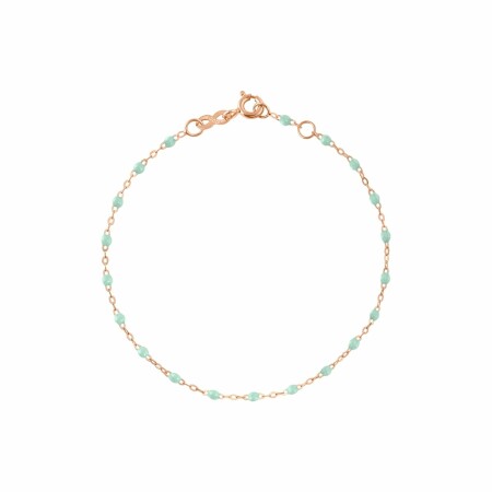 Bracelet Gigi Clozeau Classique en or rose et résine jade, 19cm