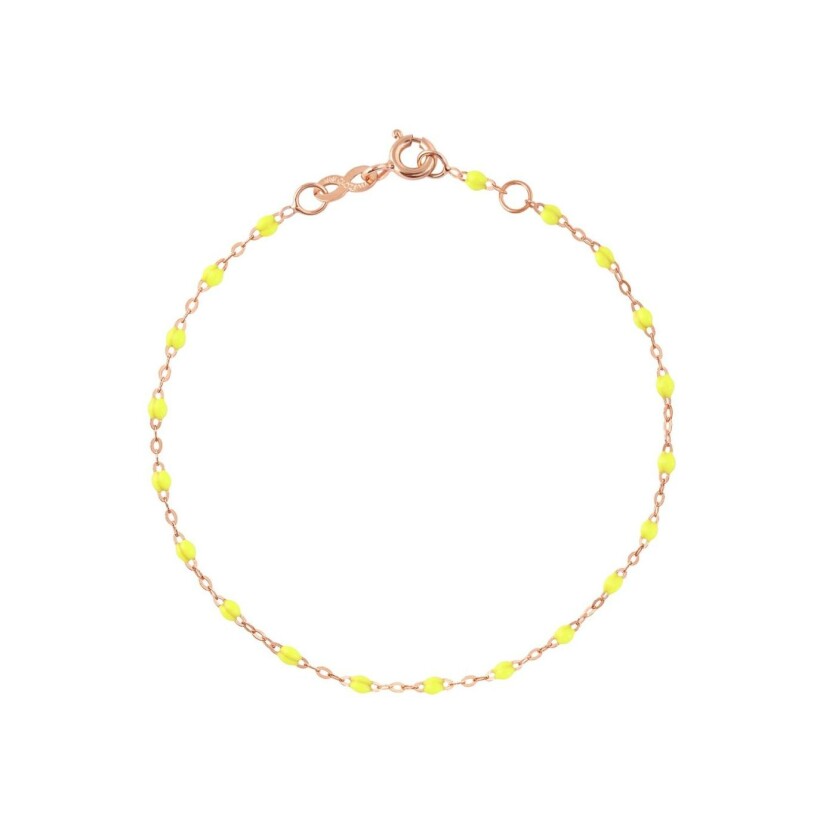 Gigi Clozeau bracelet, rose gold and yellow resin, 17cm