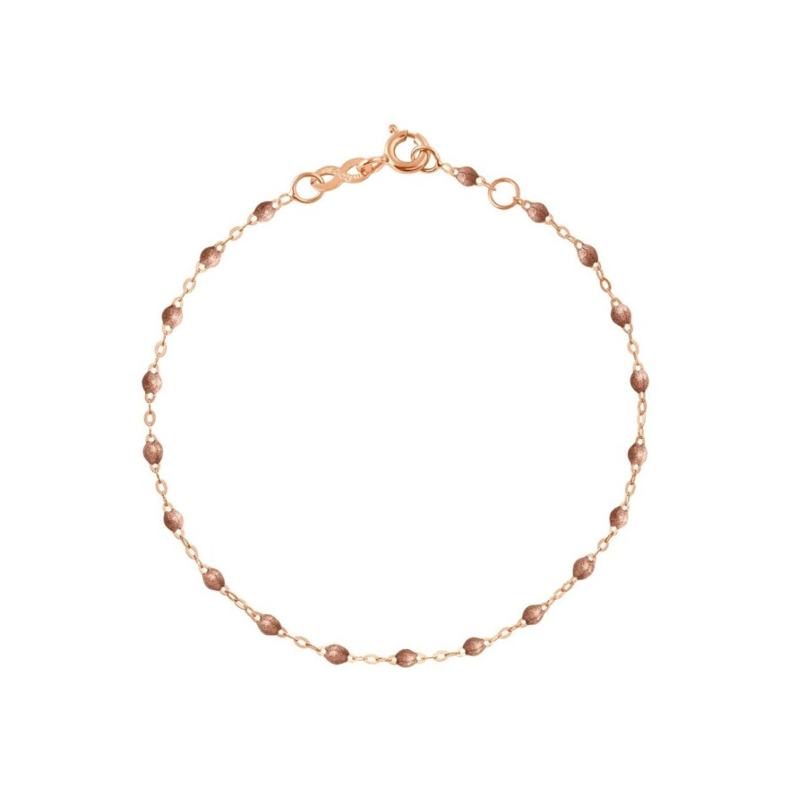 Bracelet Gigi Clozeau Classique en or rose et résine cuivre, 17cm