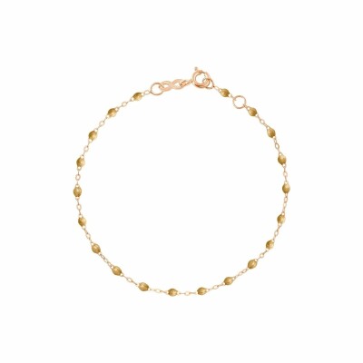 Gigi Clozeau bracelet, rose gold and golden resin, size 17cm