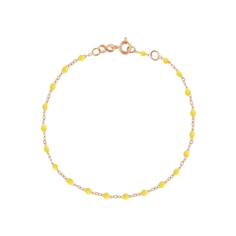 Gigi Clozeau rose gold, lemon resin bracelet, 17cm