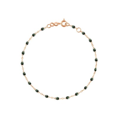 Gigi Clozeau bracelet, rose gold, safari green resin, size 17cm