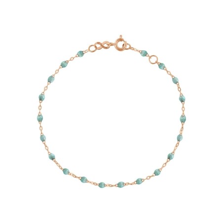 Bracelet Gigi Clozeau Classique en or rose et résine glacier, 17cm