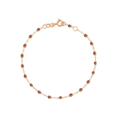 Gigi Clozeau bracelet, rose gold and fawn resin, 17cm