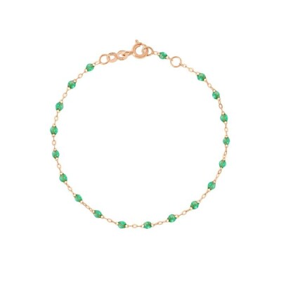 Gigi Clozeau Classique bracelet in rose gold and mint resin, 17cm