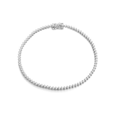 Bracelet en or blanc et diamants