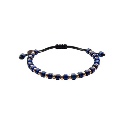 Bracelet Doux Primavera en or rose et lapis lazuli
