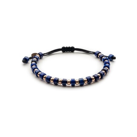 Doux Primavera pink gold and lapis lazuli bracelet