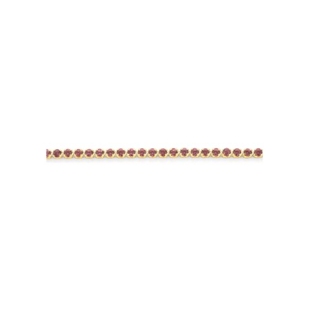 Bracelet Coral Reef en or jaune et rhodolite