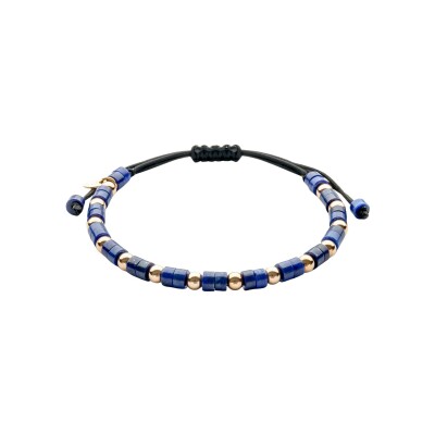 Bracelet Doux Primavera en or rose et lapis lazuli