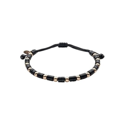 Bracelet Doux Primavera en or rose et onyx