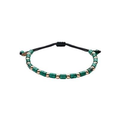 Bracelet Doux Primavera en or rose et malachite