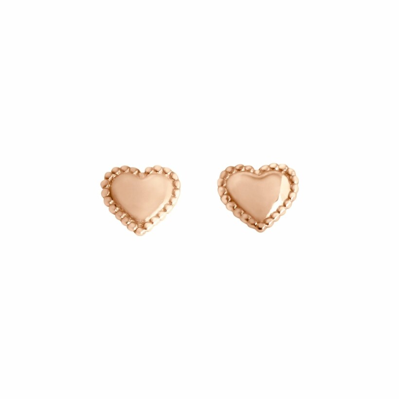 Gigi Clozeau Lucky coeur earrings, rose gold