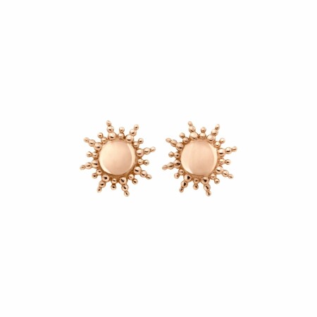 Boucles d'oreilles Gigi Clozeau Soleil en or rose