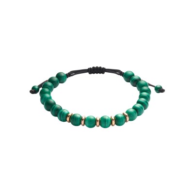 Bracelet Doux Wolf en or rose et malachite