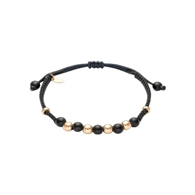 Bracelet Doux Primavera en or rose et onyx