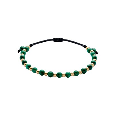 Bracelet Doux Primavera en or rose et malachite