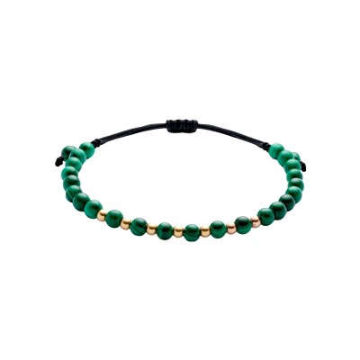 Bracelet Doux Primavera en or rose et malachite