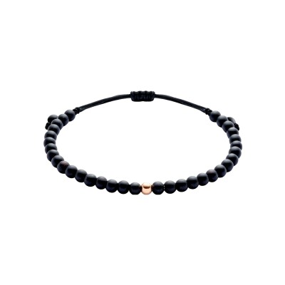 Bracelet Doux Primavera en or rose et onyx