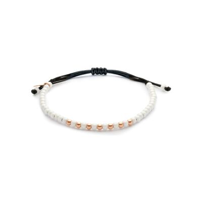 Bracelet Jaibor Wolf Small en or rose et céramique