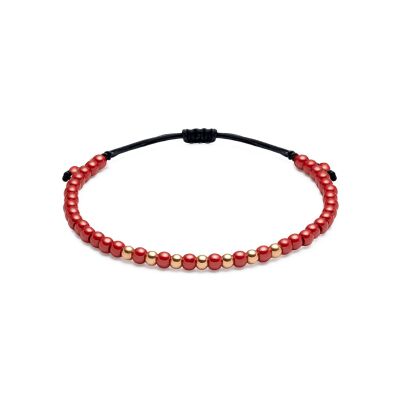 Bracelet Jaibor Wolf Small en or rose et céramique