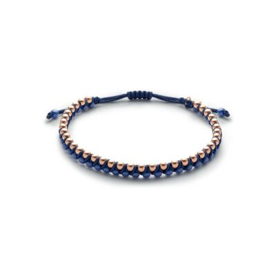 Bracelet Jaibor Wolf Macrame en or rose et céramique