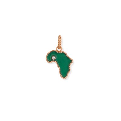 Pampille Origine émeraude en or rose et diamant