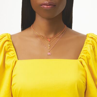 Pampille Origine mandarine en or rose et diamant