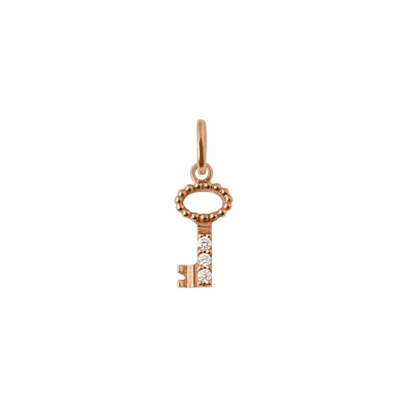 Gigi Clozeau Clé pendant, rose gold and diamonds