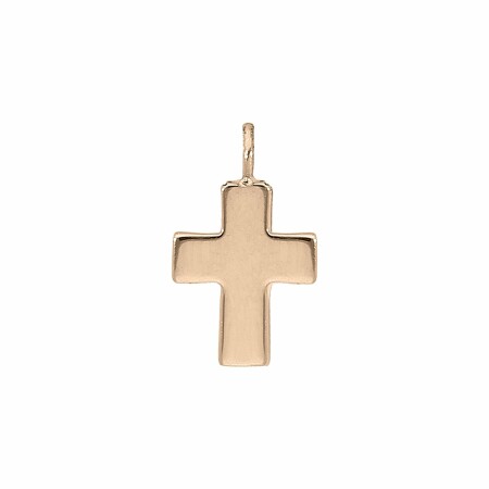 Pendentif Croix Gigi Clozeau en or rose