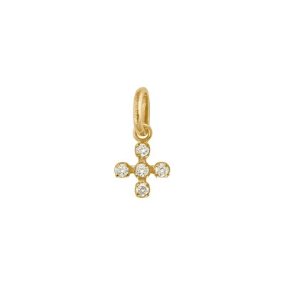 Pendentif Gigi Clozeau Spark en or jaune et diamants
