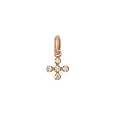 Pendentif Gigi Clozeau Spark en or rose et diamants