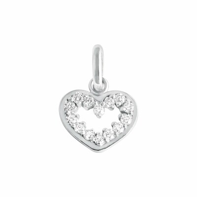 Pendentif Gigi Clozeau Coeur Suprême en or blanc et diamants