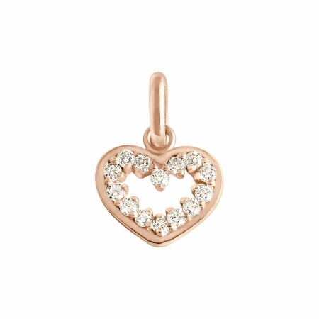 Pendentif Gigi Clozeau Coeur Suprême en or rose et diamants