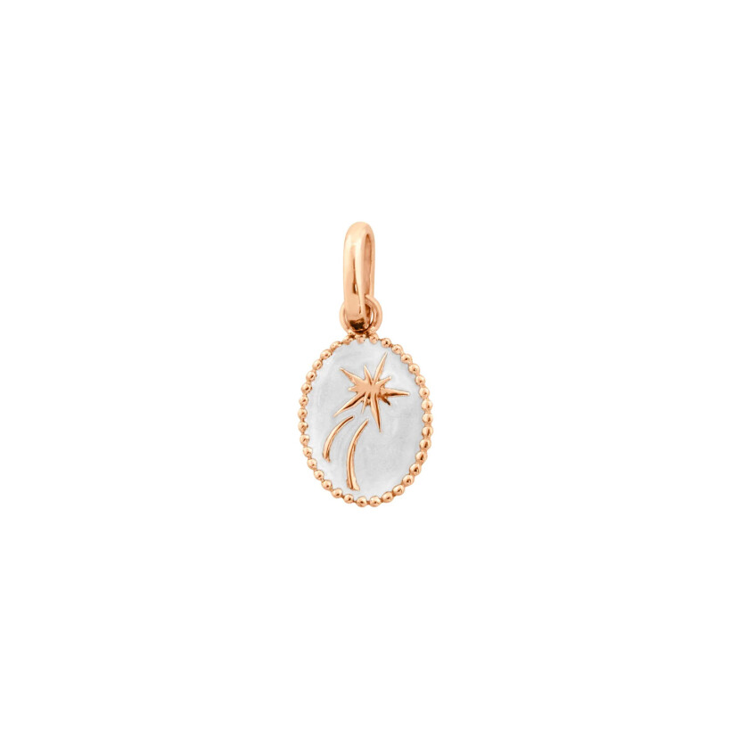 Gigi Clozeau Etoile Espoir pendant, rose gold, white resin