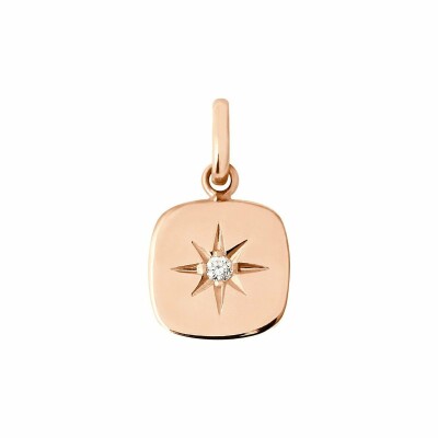 Pendentif Gigi Clozeau Miss Gigi en or rose et diamant