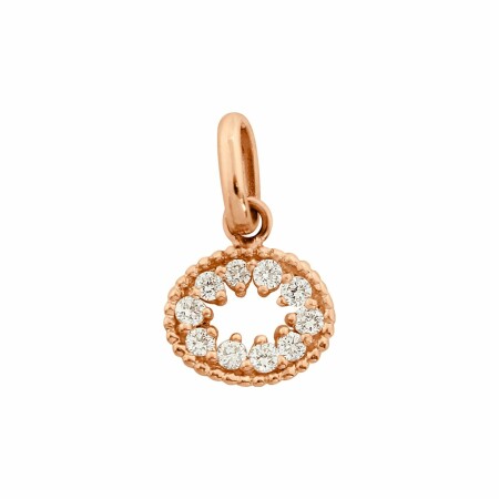 Pendentif Gigi Clozeau Oeil de pirate en or rose et diamants